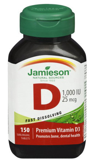 JAMIESON VIT D FAST DISSOLVE TABS 150'S - Queensborough Community Pharmacy