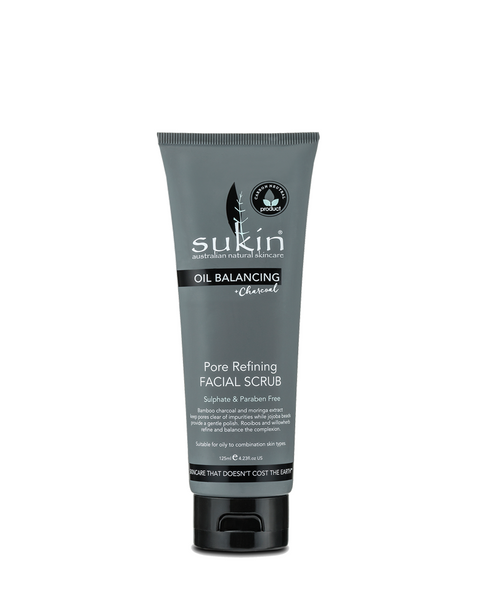 SUKIN OIL BALANCING PORE REFINING FACIAL SCRUB 125ML - Queensborough Community Pharmacy