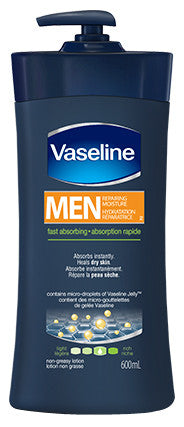 VASELINE MEN FAST ABSORBING LOTION 600ML - Queensborough Community Pharmacy