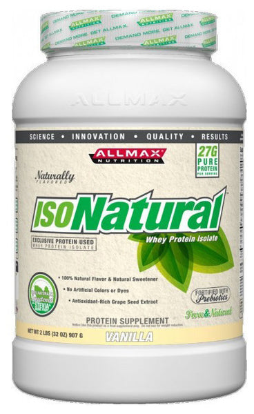 ISONATURAL PROTEIN ISOLATE VANILLA 907G - Queensborough Community Pharmacy