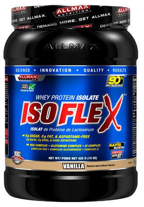 ISOFLEX ISOLATE VANILLA PROTEIN 425G - Queensborough Community Pharmacy