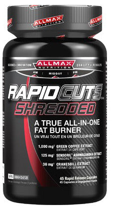 ALLMAX RAPIDCUTS SHREDDED CAPS 45'S - Queensborough Community Pharmacy