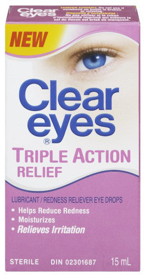 CLEAR EYES TRIPLE ACTION RELIEF 15ML - Queensborough Community Pharmacy