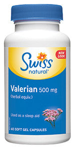 SWISS VALERIAN 500MG STD 60'S - Queensborough Community Pharmacy