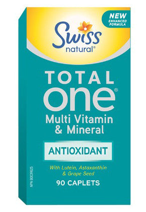 SWISS TOTAL ONE ANTIOXIDANT MULTI CAPLET 90'S - Queensborough Community Pharmacy