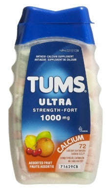 TUMS ULTRA FRUIT 72'S - Queensborough Community Pharmacy