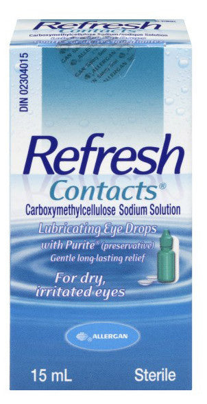 ALLERGAN REFRESH CONTACTS COMFORT DROPS 15ML - Queensborough Community Pharmacy