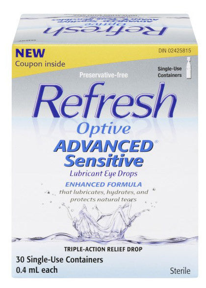 ALLERGAN REFRESH OPT ADV SENSITIVE 30/0.4ML - Queensborough Community Pharmacy