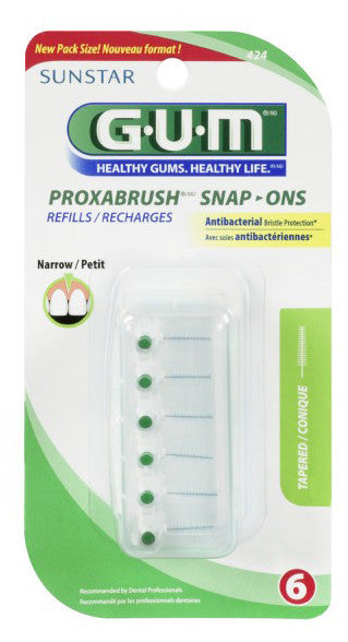 GUM PROXABRUSH SNAP ON NARROW REFILL #424 - Queensborough Community Pharmacy