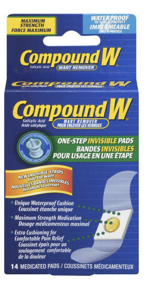 COMPOUND W INVISIBLE STRIPS 14'S - Queensborough Community Pharmacy