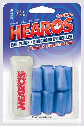 EAR PLUGS HEAROS XTREME BLUE WITH CASE 7'S - Queensborough Community Pharmacy