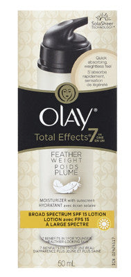 OLAY TOTAL EFFECTS 7-IN-1 FEATHER SPECTRUM SPF15 50ML - Queensborough Community Pharmacy