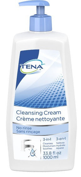 TENA WASH CREAM PUMP 1000ML - Queensborough Community Pharmacy