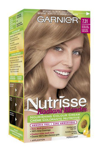 GARNIER NUTRISSE RADIANCE NATURAL DARK GOLDEN BLOND #731 - Queensborough Community Pharmacy