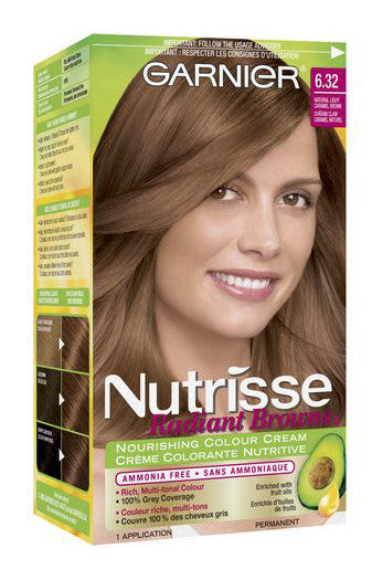 GARNIER NUTRISSE RADIANCE NATURAL LIGHT CARAMEL BROWN #632 - Queensborough Community Pharmacy