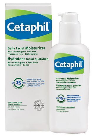 CETAPHIL DAILY FACIAL MOISTURE SPF 15 120ML - Queensborough Community Pharmacy