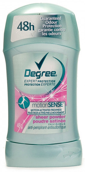 DEGREE WOMEN INVISIBLE MOTION SENSESHEER POWDER 48G - Queensborough Community Pharmacy