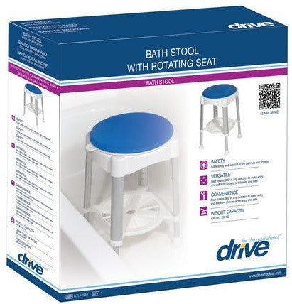 DRV BATH STOOL W/ROTATING SEAT WT CAP 300 LB 1'S - Queensborough Community Pharmacy