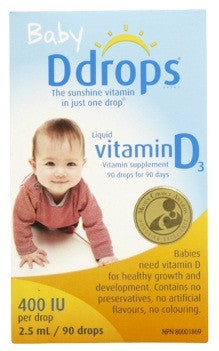 DDROPS BABY 400IU 2.5ML - Queensborough Community Pharmacy