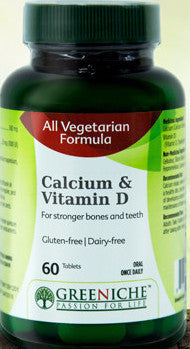 GREENICHE VEG CALCIUM+VITAMIN D 1000IU 500MG TB 60 - Queensborough Community Pharmacy