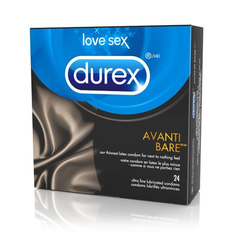 DUREX AVANTI BARE LUBRICATED 24'S - Queensborough Community Pharmacy