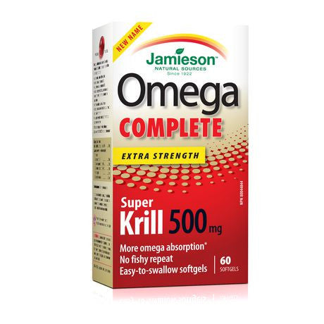 JAMIESON OMEGA COMPLETE™ SUPER KRILL 500 MG 60's - Queensborough Community Pharmacy