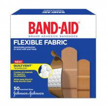 J&J BAND-AID FABRIC BANDAGES 50'S - Queensborough Community Pharmacy