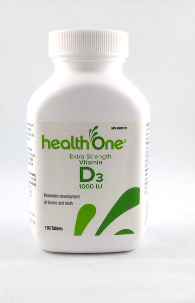 H ONE VITAMIN D 1000IU TABS 180'S - Queensborough Community Pharmacy