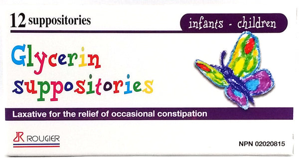 GLYCERIN SUPP CHILD (ROU) 12'S - Queensborough Community Pharmacy