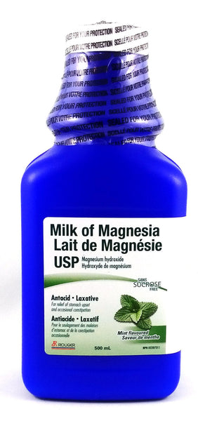 ROUGIER MILK OF MAGNESIA MINT 500ML - Queensborough Community Pharmacy