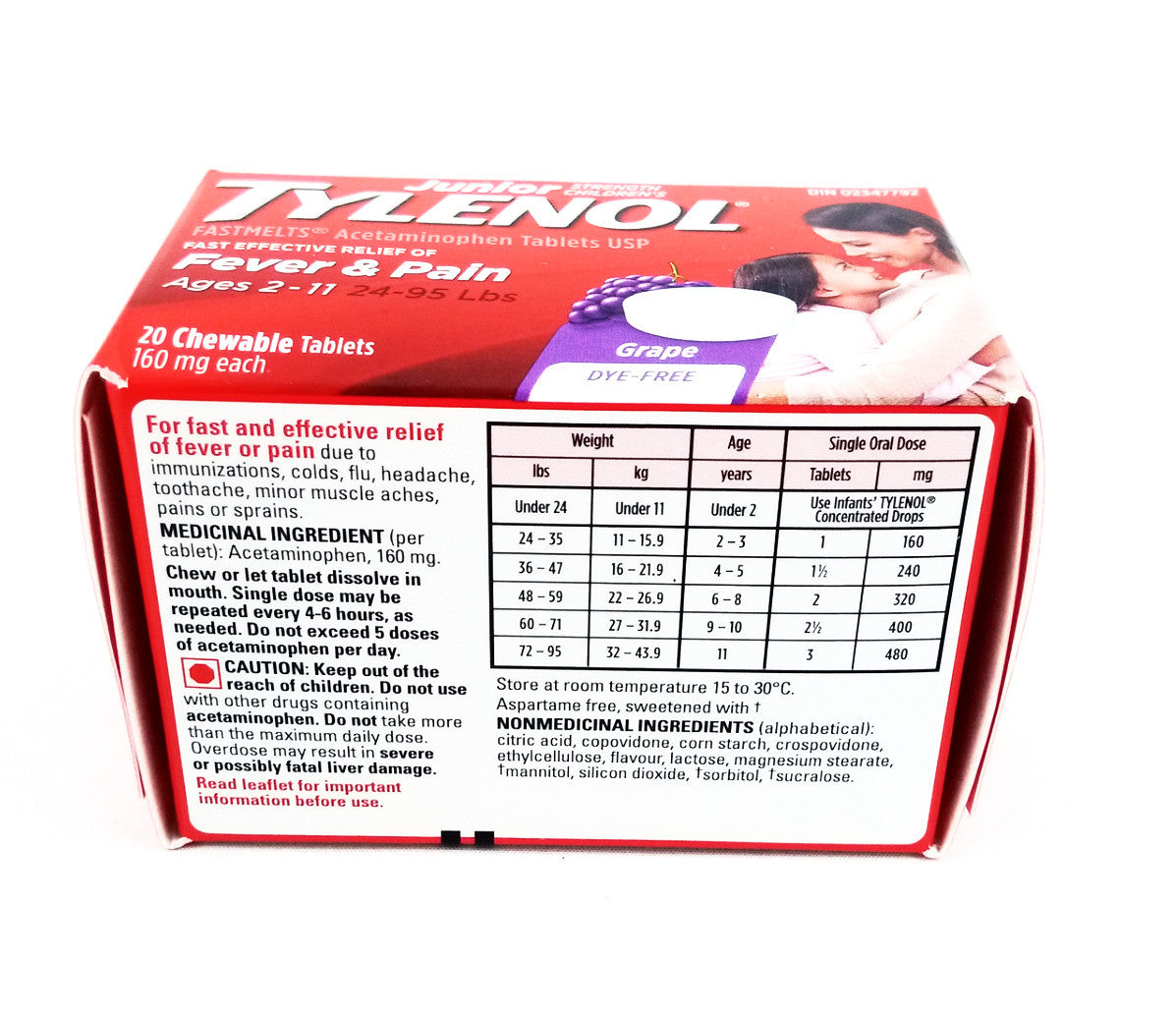 TYLENOL JR FASTMELTS DF GRAPE 20'S - Queensborough Community Pharmacy - 2
