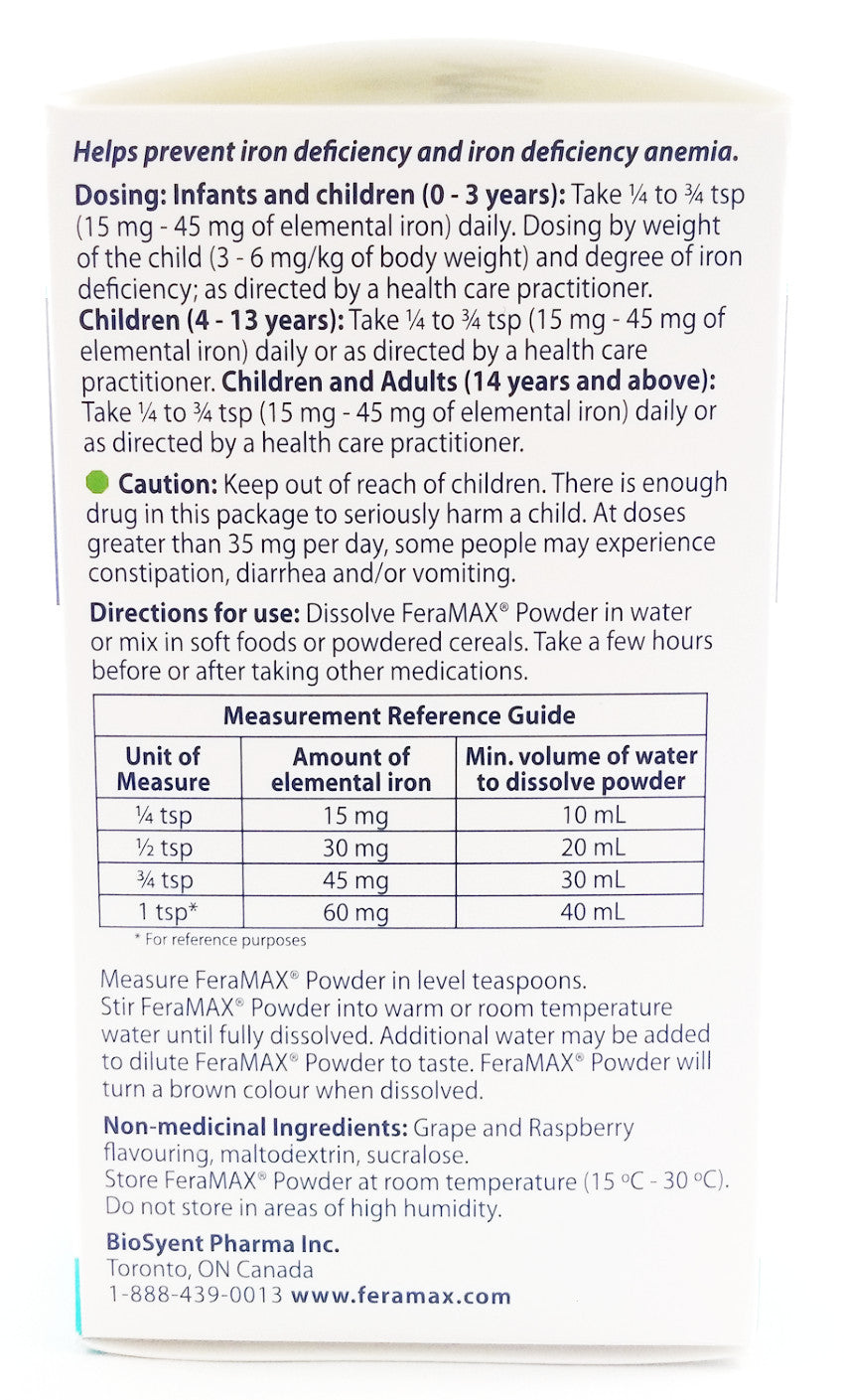 FERAMAX POWDER 15MG 83G - Queensborough Community Pharmacy - 2