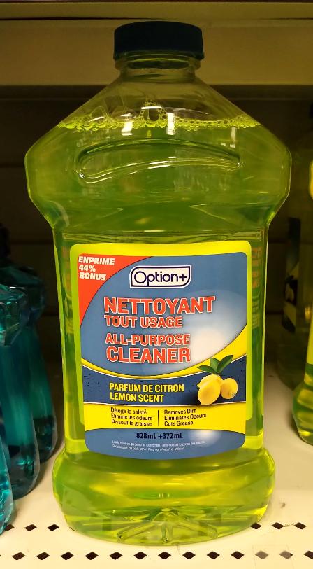 OPTION+ ALL PURPOSE CLEANER LEMON 1.2L