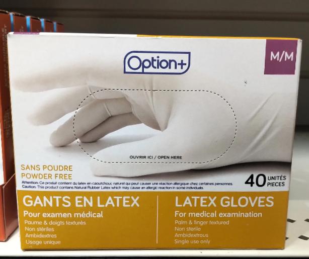 OPTION+ GLOVE LATEX PFR MEDIUM