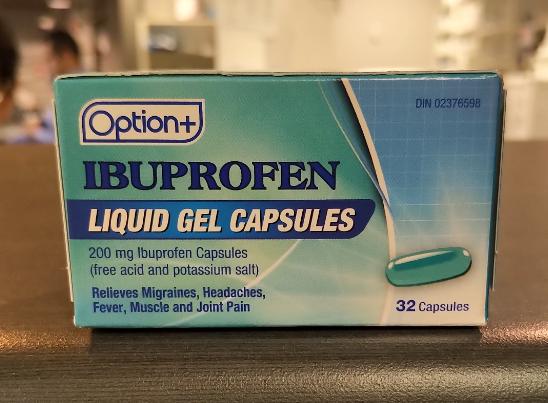 OPTION+ IBUPROFEN 200MG LIQUID GELS 32 CAPS