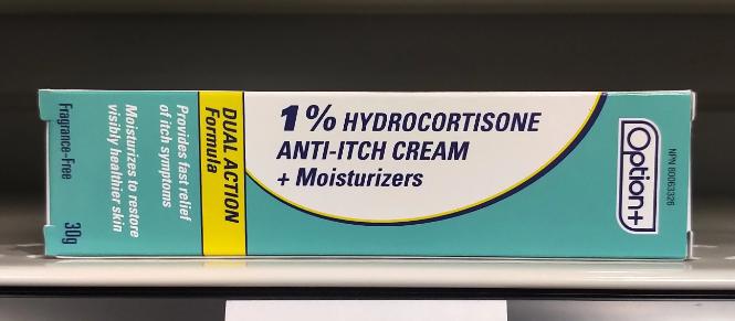 OPTION+ CREAM HYDROCORTIZONE 1%