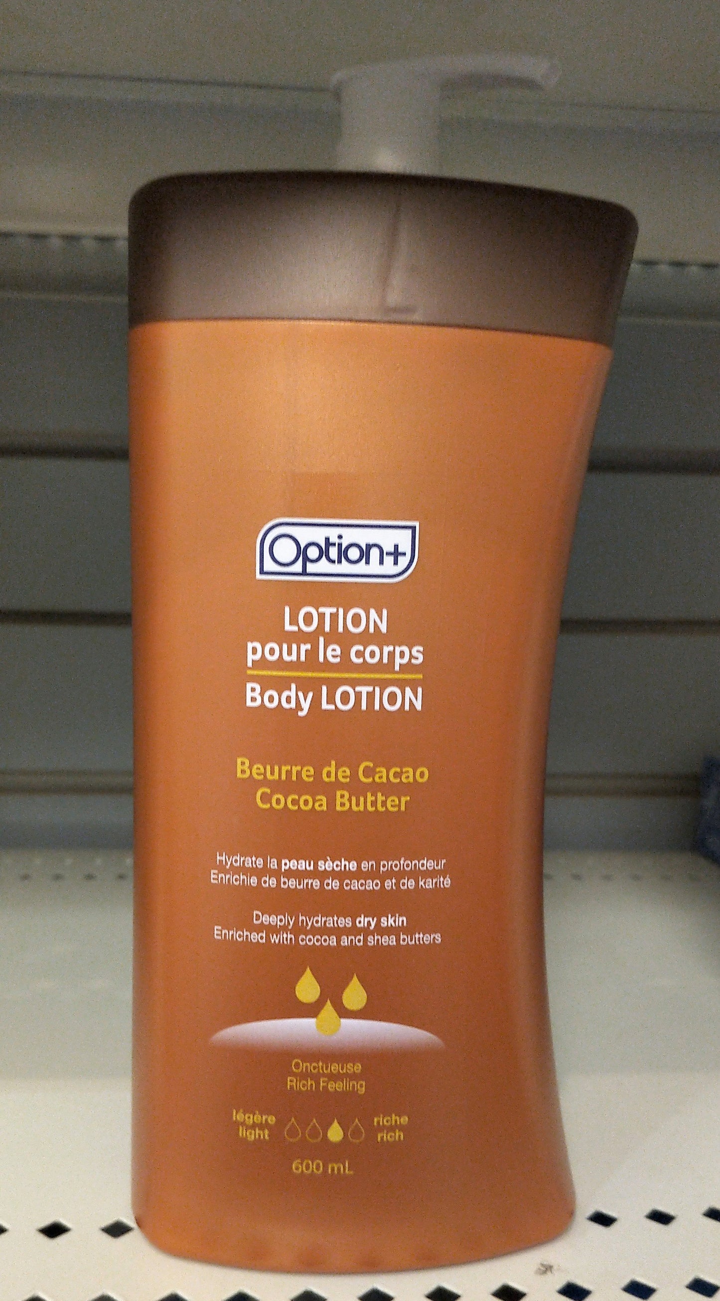 OPTION+ COCOA BUTTER BODY LOTION