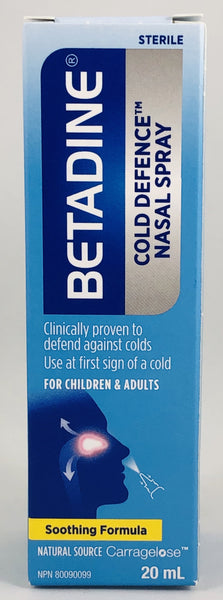 BETADINE COLD DEFENCE NASAL SPRAY 20ML - NorthernVitality.us