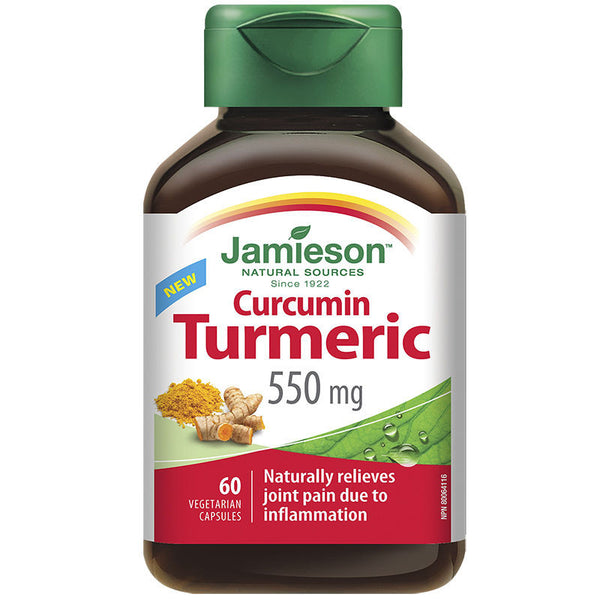 JAMIESON CURCUMIN TURMERIC VEG CAP 60'S - Queensborough Community Pharmacy