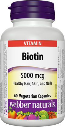 WEBBER BIOTIN 5000MCG CAPS 60'S - Queensborough Community Pharmacy