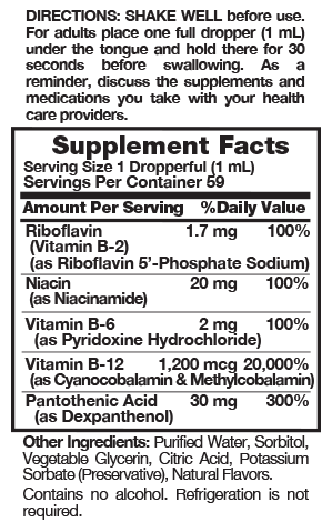 NATURE'S TRUTH B COMPLEXE+B12 LIQ 2OZ