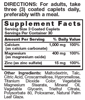 NATURE'S TRUTH CAL/MAG/ZINC TB 90