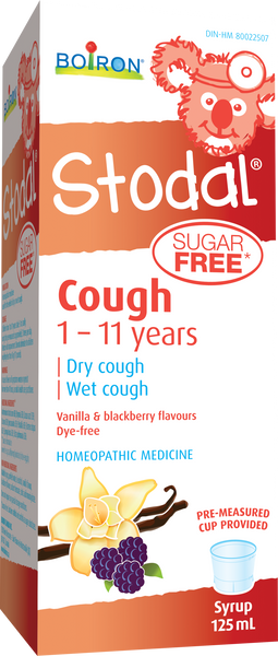 STODAL CHILDREN COUGH SYRUP SUGAR FREE 125ML - Queensborough Community Pharmacy