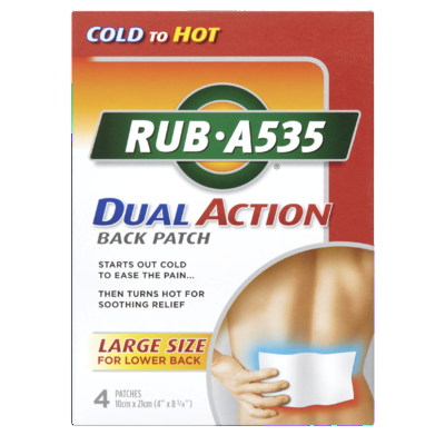 ANTIPHLOG RUB A535 ACT BACK PATCH 4'S - Queensborough Community Pharmacy