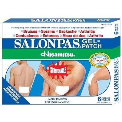 SALONPAS GEL-PATCH COOLING 6'S - Queensborough Community Pharmacy