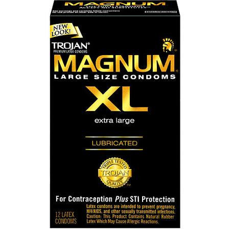 TROJAN MAGNUM CONDOM XL 12'S - Queensborough Community Pharmacy