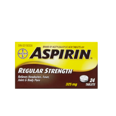 ASPIRIN TABS REG STR 325MG 24'S - Queensborough Community Pharmacy
