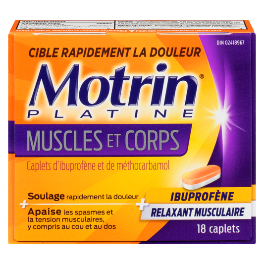 Motrin Platinum Muscle & Body Caplets 18 Count