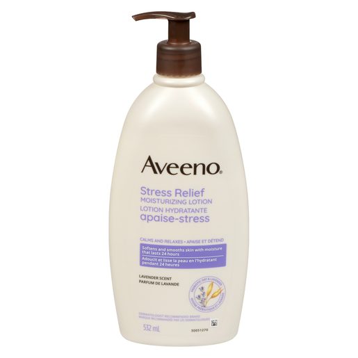 Aveeno Stress Relief Moisturizing Lotion, Lavender, 532 mL