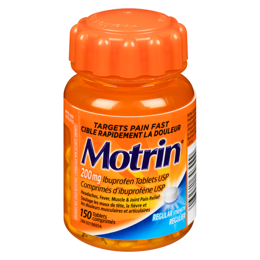 Motrin Regular Strength Ibuprofen Tablets 200 mg, 150 Tablets